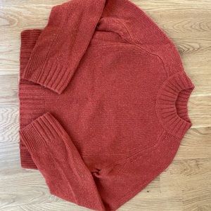 vince shrunken crew neck cashmere